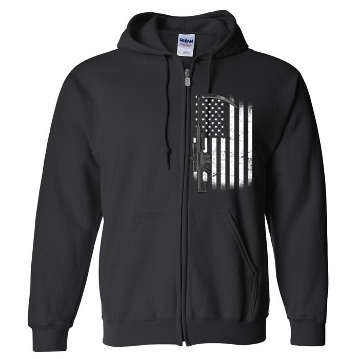 Reapers Gun Flag Full Zip Hoodie