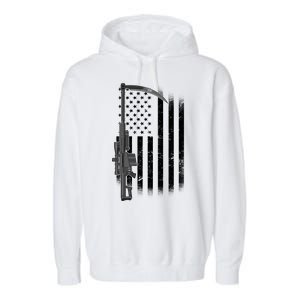 Reapers Gun Flag Garment-Dyed Fleece Hoodie