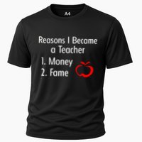 Reasons I Became A Teacher Funny Cooling Performance Crew T-Shirt