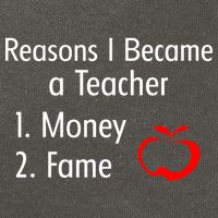 Reasons I Became A Teacher Funny Cotton Canvas Backpack