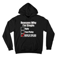 Reasons Why Im Single Ugly Picky Dick Too Big Mens Funny Hoodie