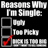 Reasons Why Im Single Ugly Picky Dick Too Big Mens Funny Long Sleeve Shirt