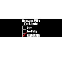 Reasons Why Im Single Ugly Picky Dick Too Big Mens Funny Bumper Sticker