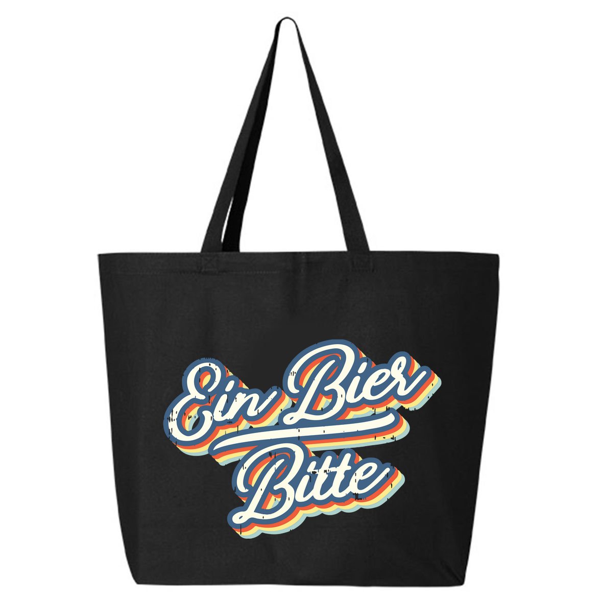 Retro Ein Bier Bitte Funny Vintage Beer German Oktoberfest 25L Jumbo Tote