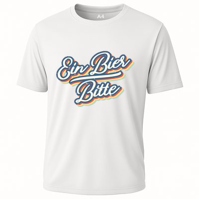 Retro Ein Bier Bitte Funny Vintage Beer German Oktoberfest Performance Shirt