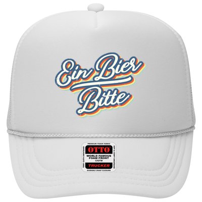 Retro Ein Bier Bitte Funny Vintage Beer German Oktoberfest Trucker Hat