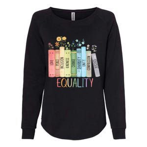 Reading Equality Book Lover Librarian Lgbt Wildflowers Gift Womens California Wash Sweatshirt