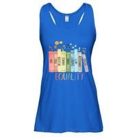 Reading Equality Book Lover Librarian Lgbt Wildflowers Gift Ladies Essential Flowy Tank