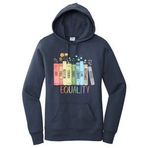 Reading Equality Book Lover Librarian Lgbt Wildflowers Gift Women's Pullover Hoodie