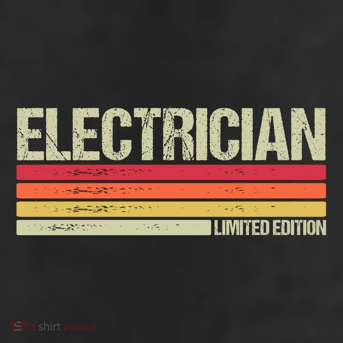 Retro Electrician Birthday Job Title Trucker Hat