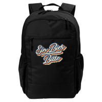 Retro Ein Bier Bitte Funny Vintage Beer German Oktoberfest Daily Commute Backpack