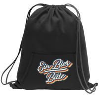 Retro Ein Bier Bitte Funny Vintage Beer German Oktoberfest Sweatshirt Cinch Pack Bag