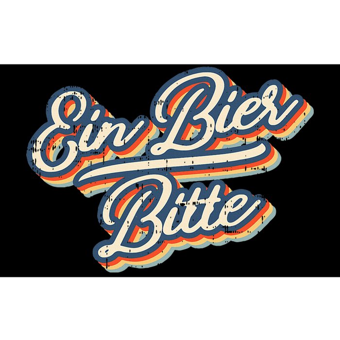 Retro Ein Bier Bitte Funny Vintage Beer German Oktoberfest Bumper Sticker