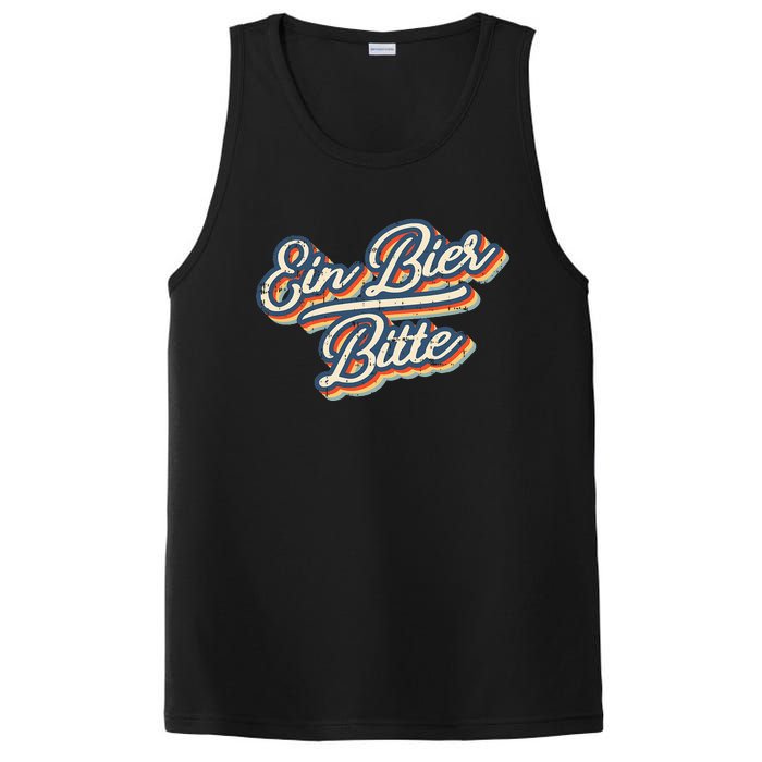 Retro Ein Bier Bitte Funny Vintage Beer German Oktoberfest PosiCharge Competitor Tank