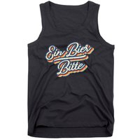 Retro Ein Bier Bitte Funny Vintage Beer German Oktoberfest Tank Top