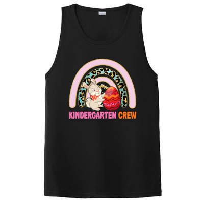 Rainbow Easter Bunny Funny Teacher Crew Gift PosiCharge Competitor Tank