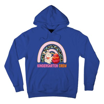 Rainbow Easter Bunny Funny Teacher Crew Gift Hoodie