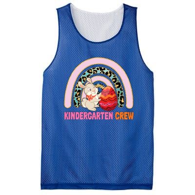 Rainbow Easter Bunny Funny Teacher Crew Gift Mesh Reversible Basketball Jersey Tank