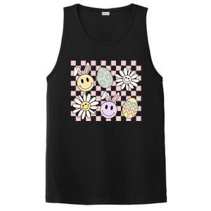 Retro Easter Bunny Floral Easter Egg PosiCharge Competitor Tank