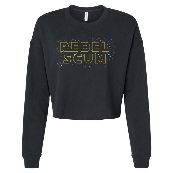 Rebel Scum Cropped Pullover Crew