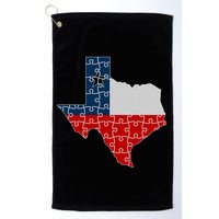 Rebuilding Texas Jigsaw Golf Towel