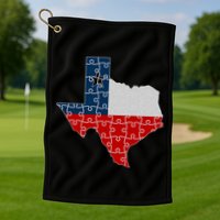 Rebuilding Texas Jigsaw Golf Towel