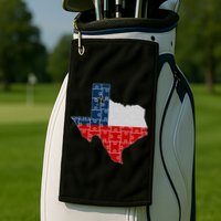 Rebuilding Texas Jigsaw Golf Towel