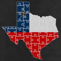 Rebuilding Texas Jigsaw Golf Towel