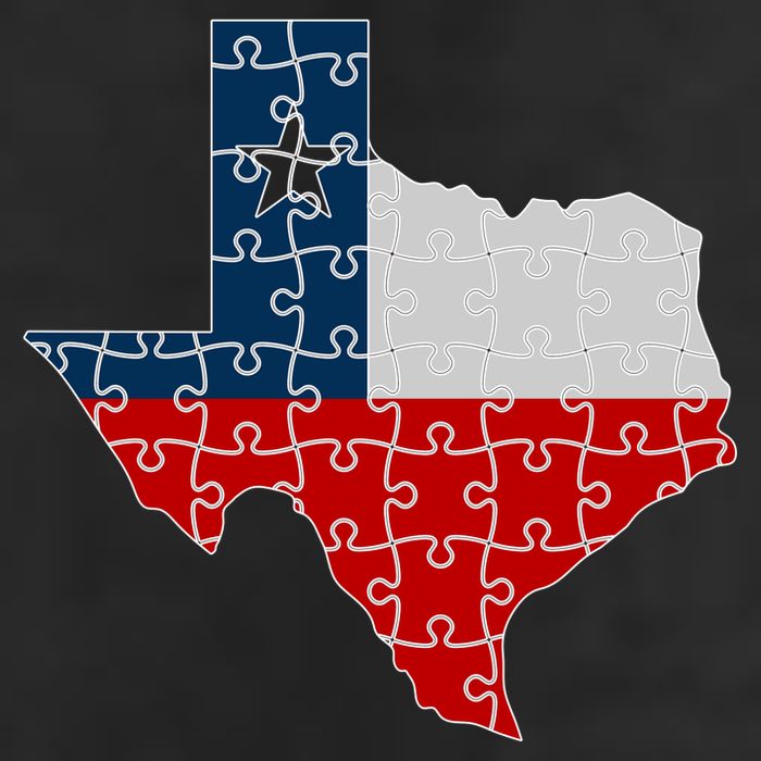 Rebuilding Texas Jigsaw Golf Towel