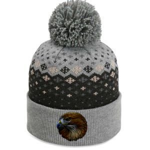 Realistic Eagle Close Up The Baniff Cuffed Pom Beanie