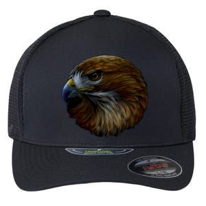 Realistic Eagle Close Up Flexfit Unipanel Trucker Cap