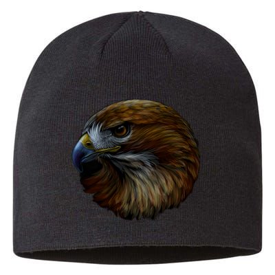 Realistic Eagle Close Up Sustainable Beanie