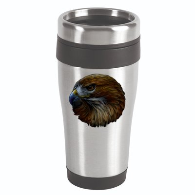 Realistic Eagle Close Up 16oz Travel Tumbler