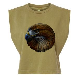 Realistic Eagle Close Up Garment-Dyed Women's Muscle Tee