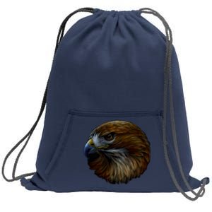 Realistic Eagle Close Up Sweatshirt Cinch Pack Bag