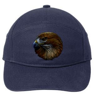 Realistic Eagle Close Up 7-Panel Snapback Hat