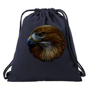 Realistic Eagle Close Up Drawstring Bag