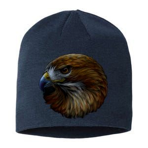 Realistic Eagle Close Up Sustainable Beanie