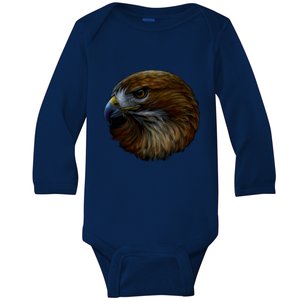 Realistic Eagle Close Up Baby Long Sleeve Bodysuit