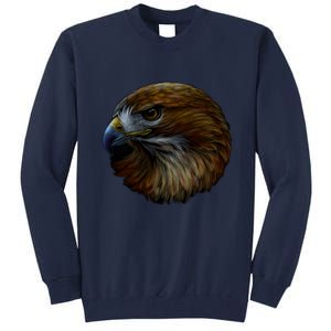 Realistic Eagle Close Up Tall Sweatshirt