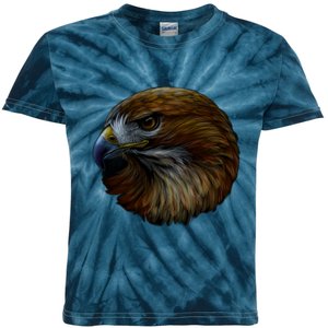 Realistic Eagle Close Up Kids Tie-Dye T-Shirt