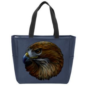 Realistic Eagle Close Up Zip Tote Bag