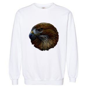 Realistic Eagle Close Up Garment-Dyed Sweatshirt