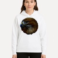 Realistic Eagle Close Up Hoodie