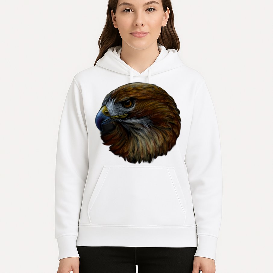 Realistic Eagle Close Up Hoodie