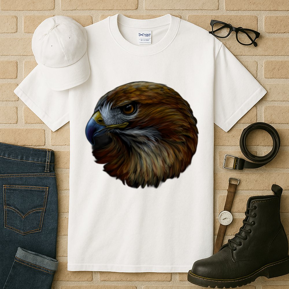Realistic Eagle Close Up Tall T-Shirt