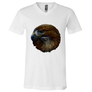 Realistic Eagle Close Up V-Neck T-Shirt