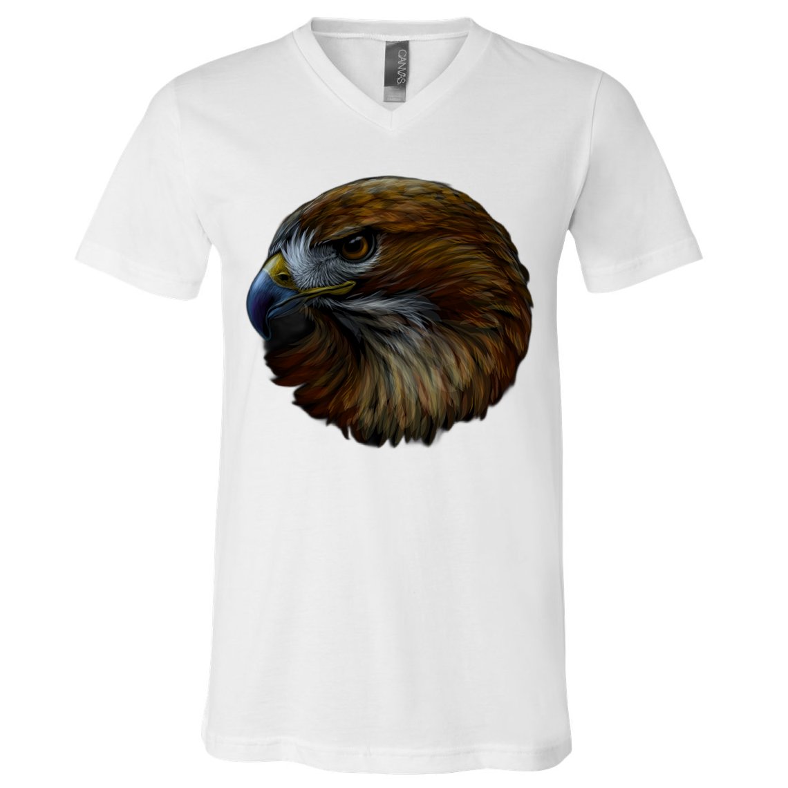 Realistic Eagle Close Up V-Neck T-Shirt