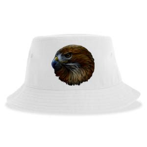 Realistic Eagle Close Up Sustainable Bucket Hat