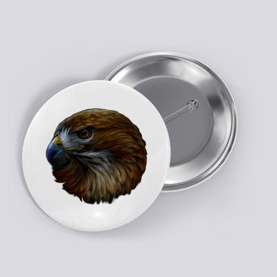 Realistic Eagle Close Up Button